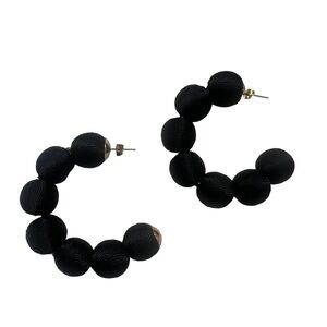 Pom Pom Hoop Earring